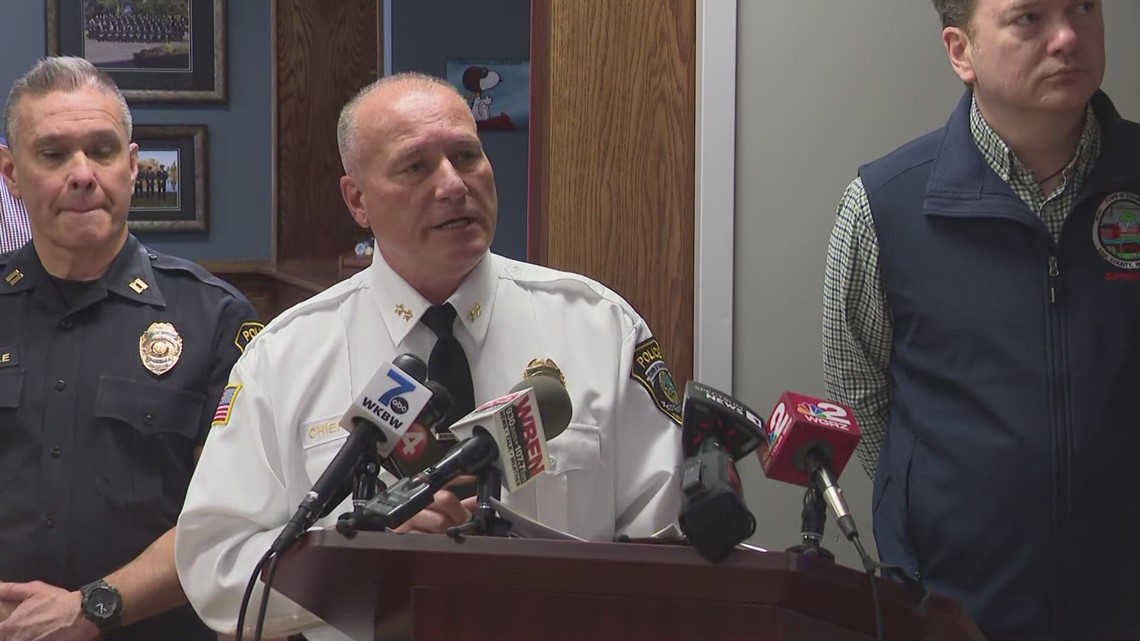 Town of Hamburg Police hold a press conference to provide updates on ...