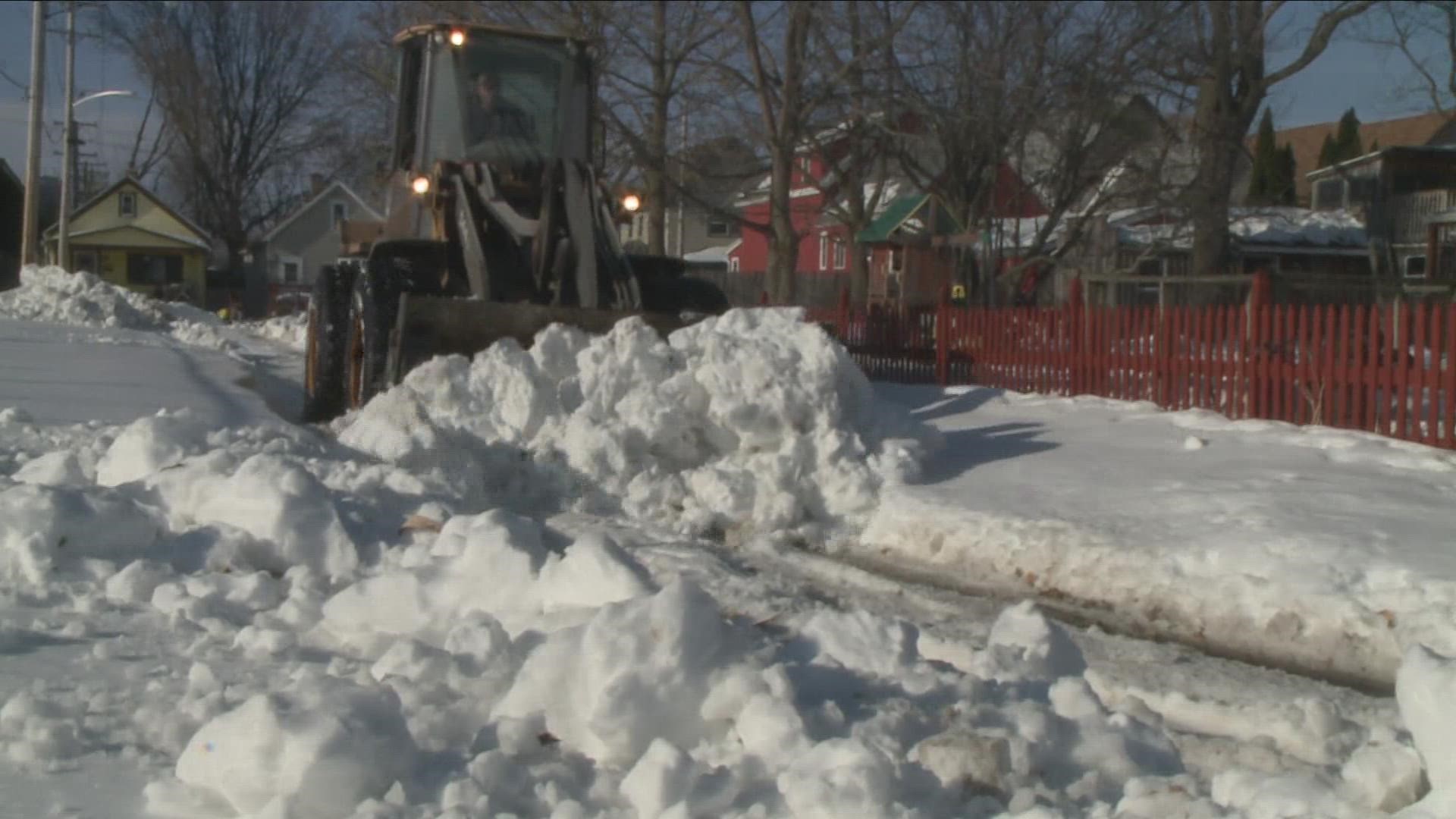 Right now, in South Buffalo, Lovejoy, and Kaisertown the focus is on snow removal, not plowing.