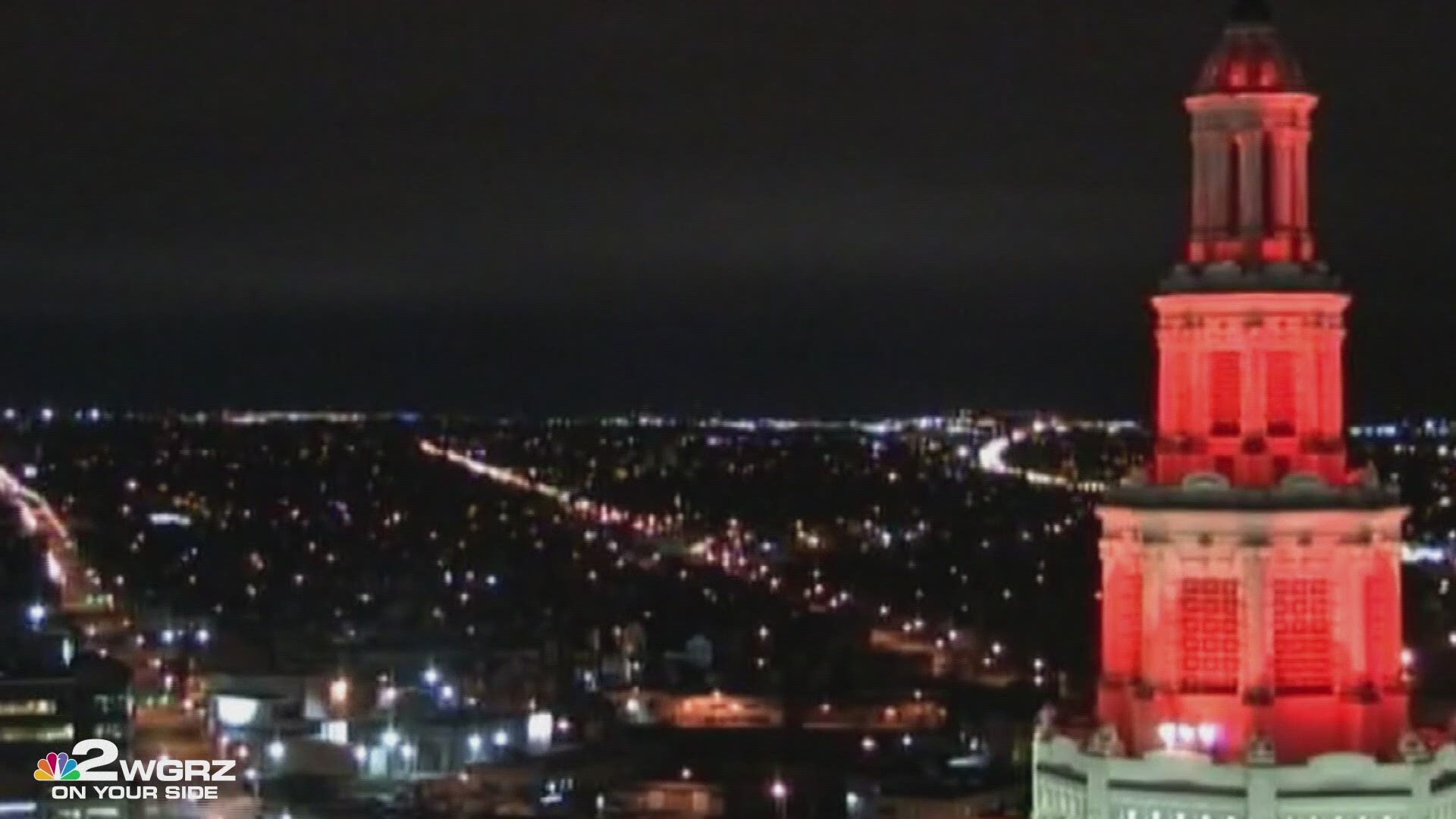 Electric lights up red as reminder that you save a life | wgrz.com