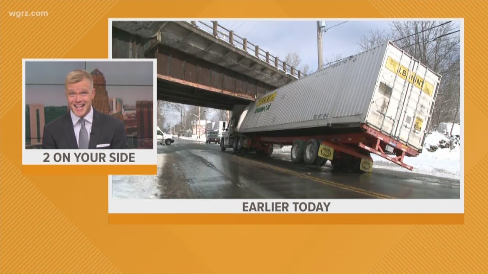 Another tractor trailer gets stuck under Young Street bridge