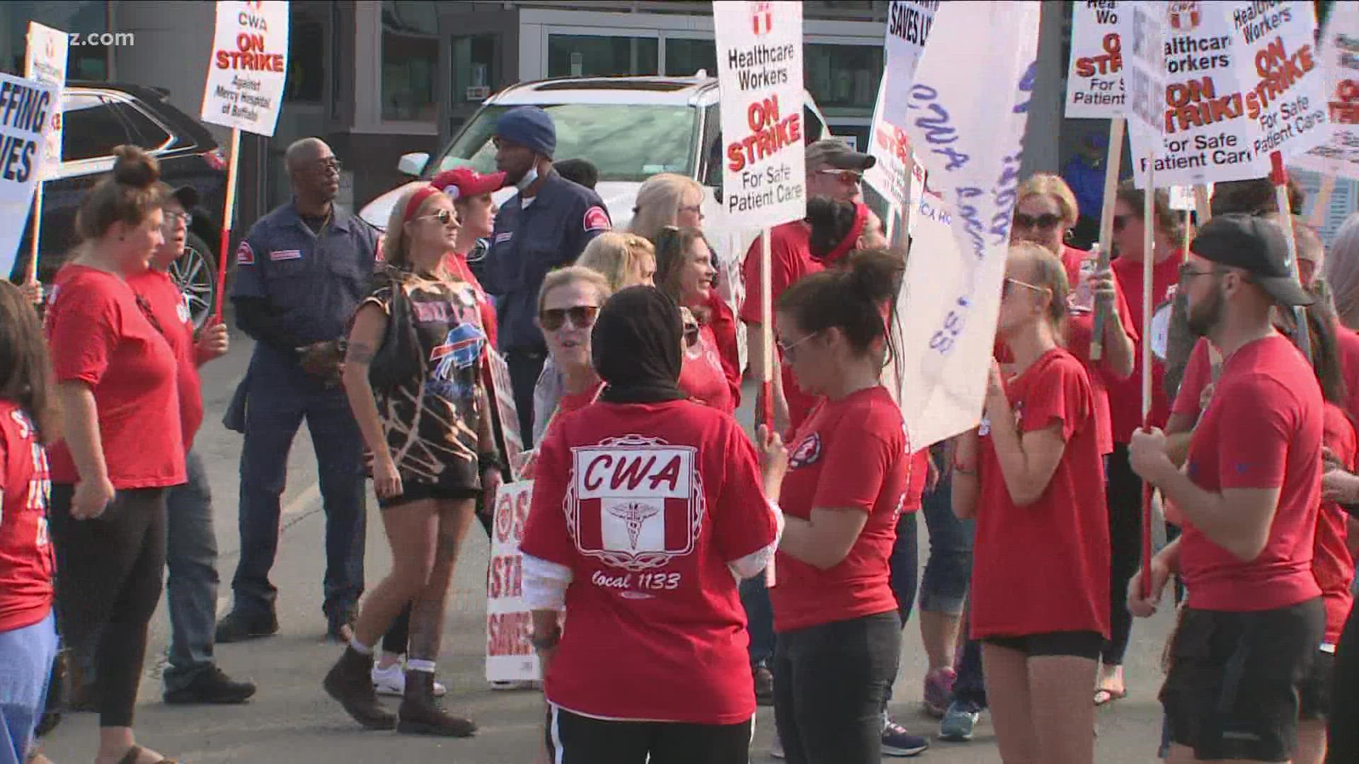 Union members say they are ready to get back to the bargaining table but Catholic Health says its still waiting for a written response to its pre-strike proposal.