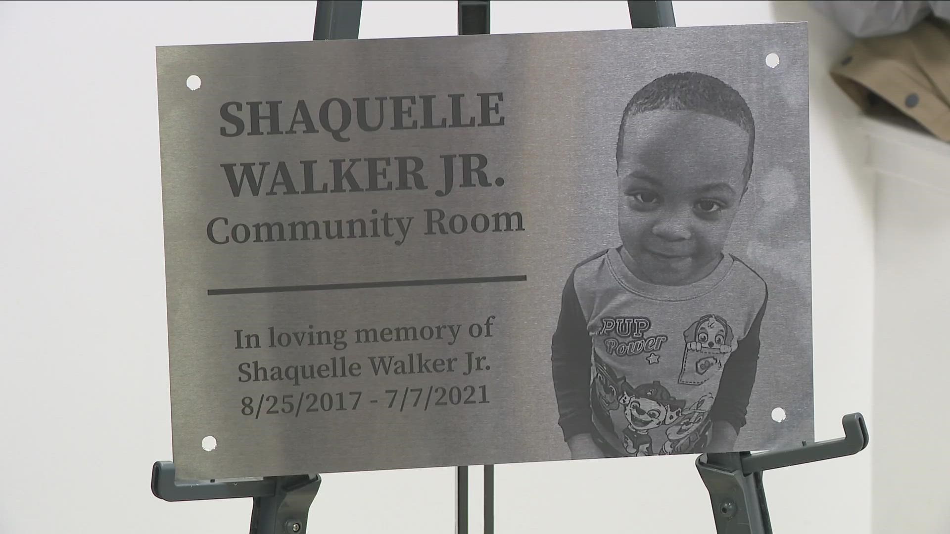 BMHA room dedicated to Shaquelle Walker Jr.