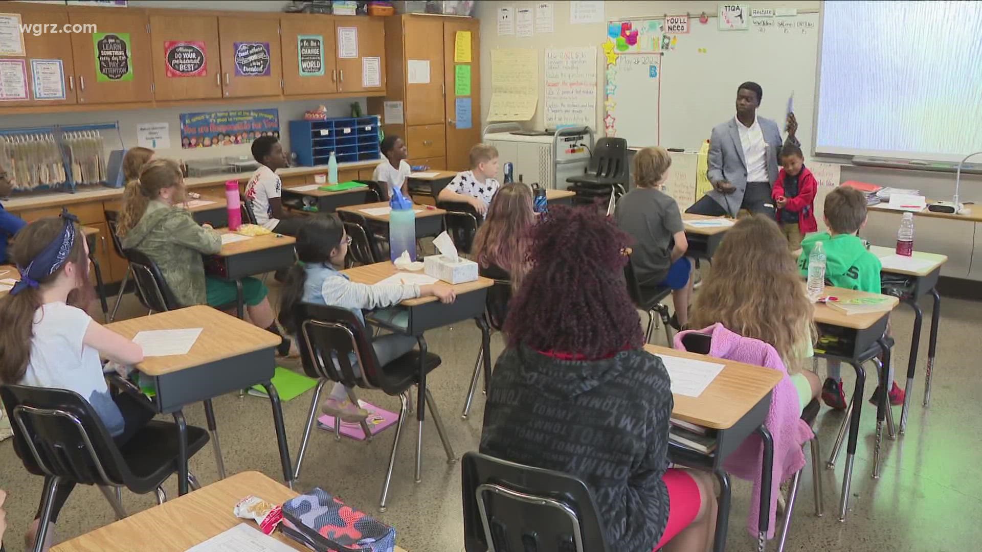 Chris Singleton came to Buffalo to speak to local students after the tragic mass shooting to spread the message of love over hate.