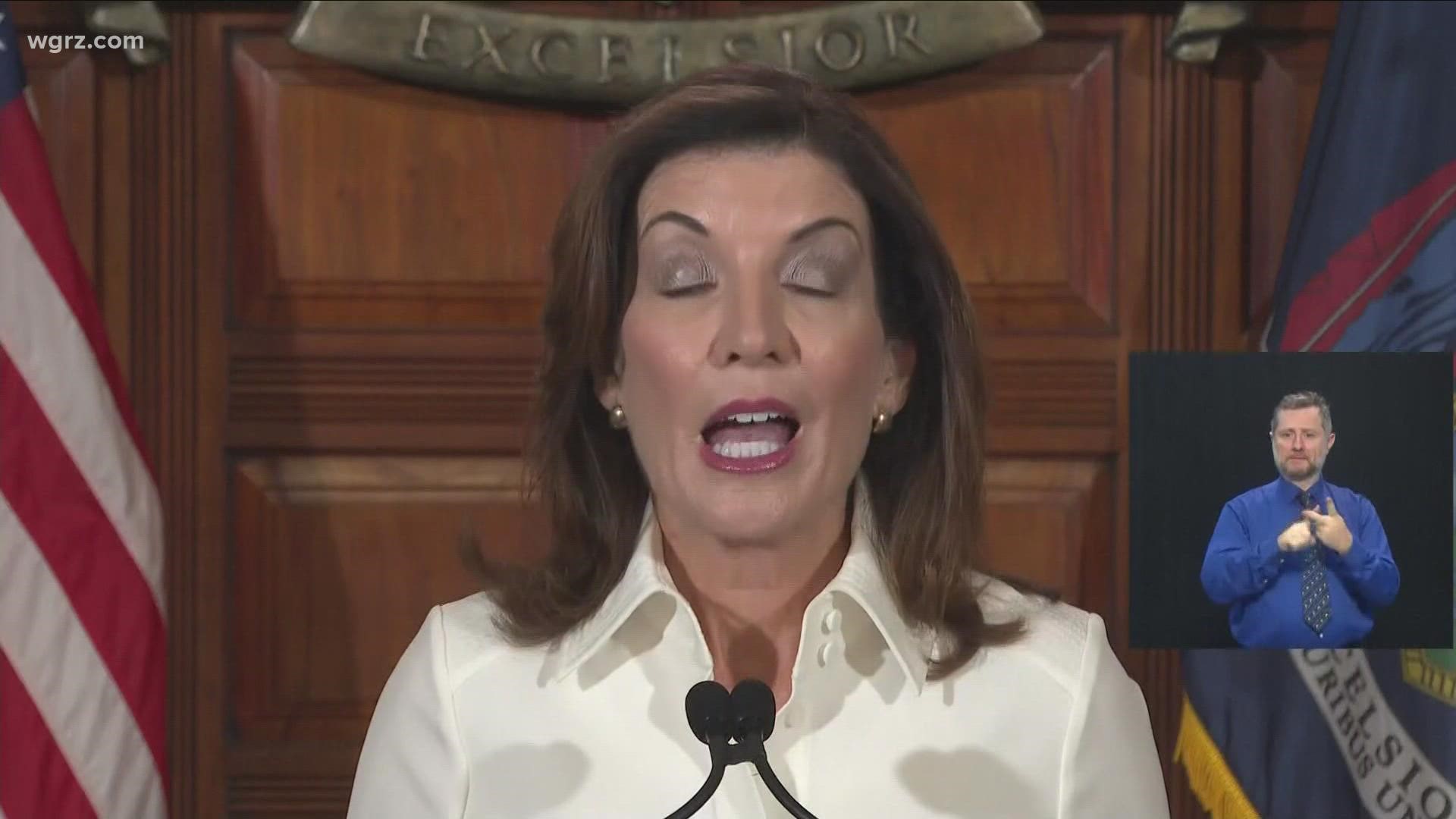 Governor Hochul takes office and she tackled