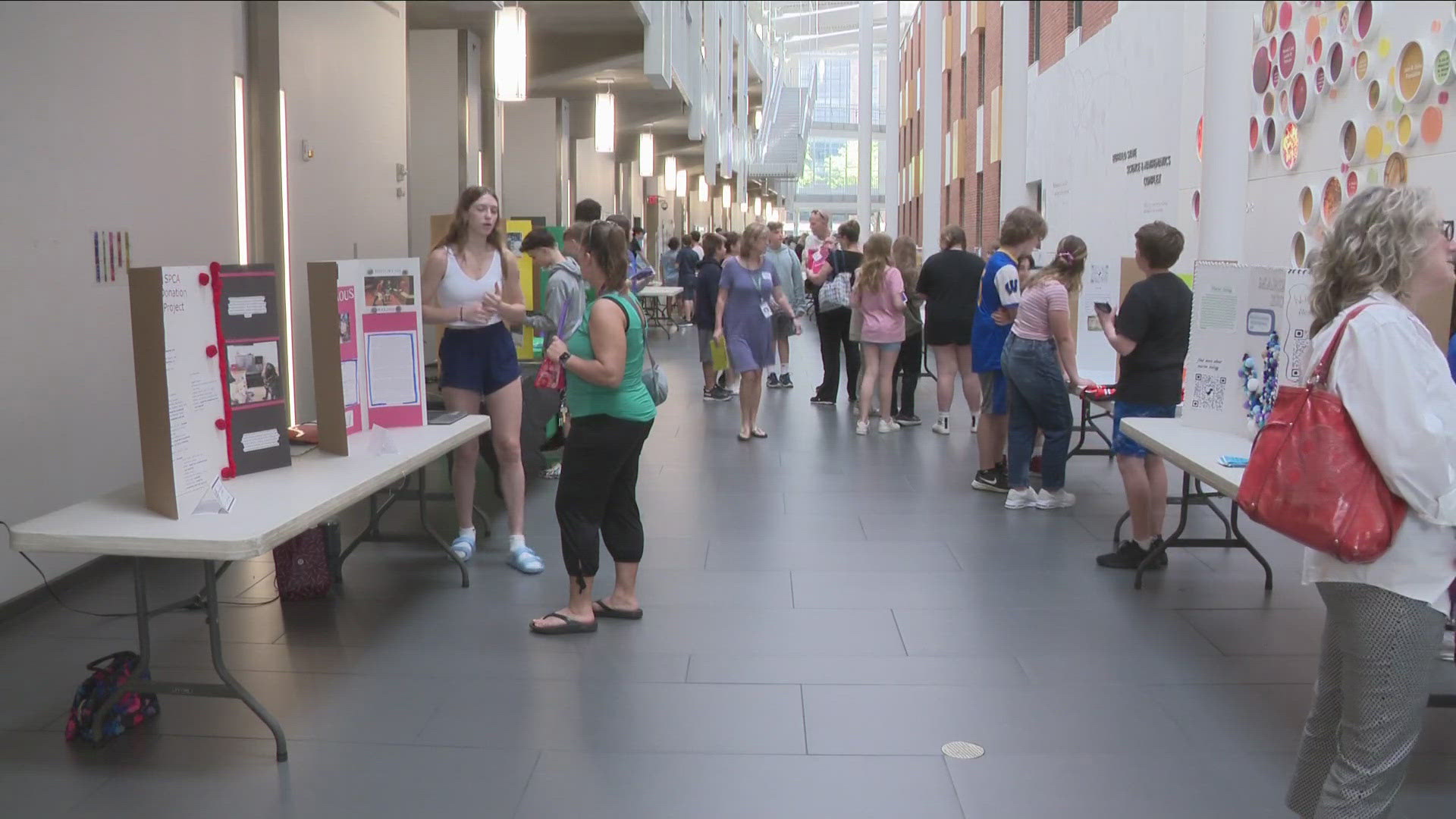 Hundreds of students packed up their posterBOARD, ready to present at Buffalo State today.