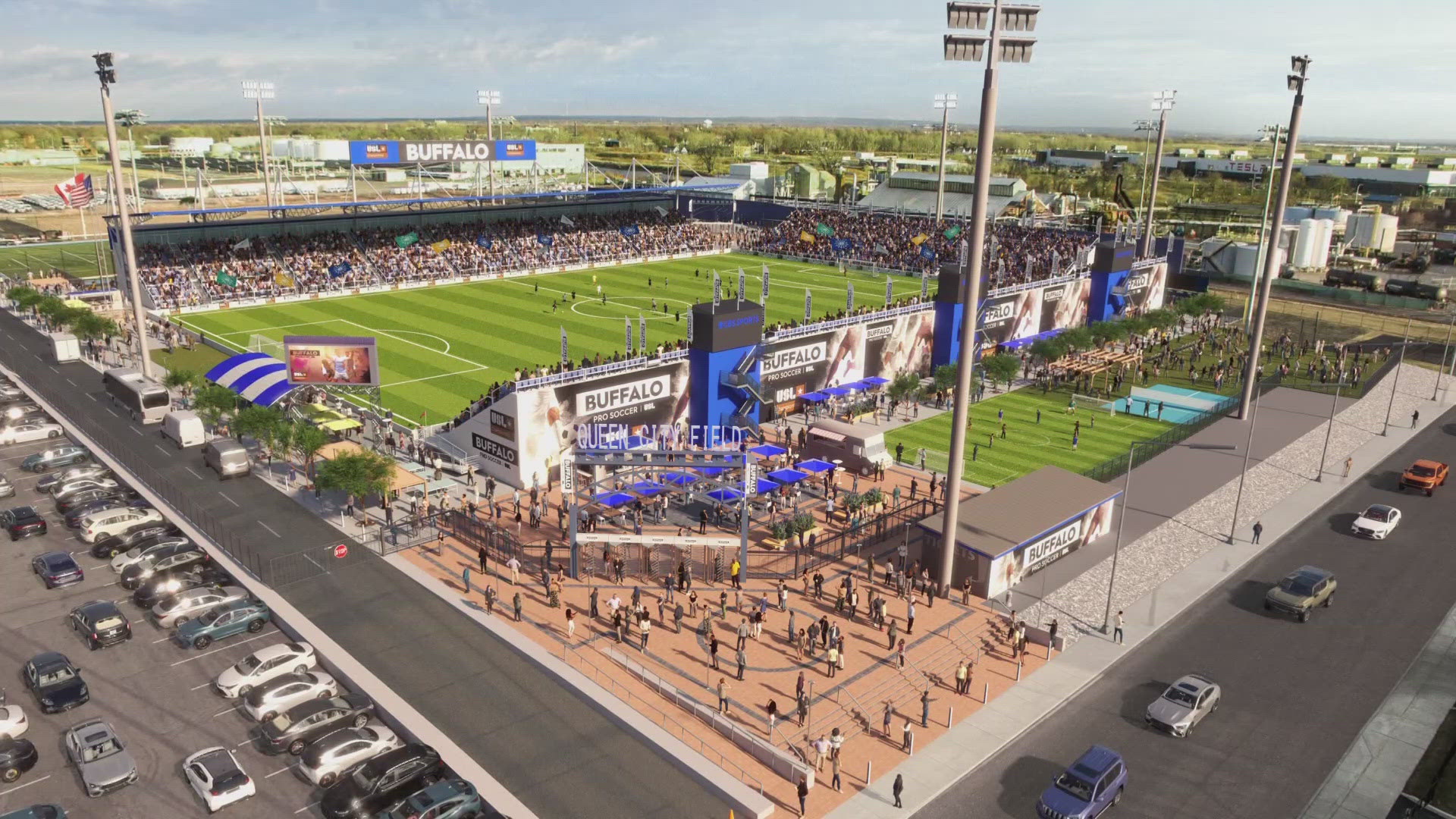 THE CITY PLANS TO INVEST IN THE NEIGHBORHOODS INFRASTRUCTURE. HE SAYS BUFFALO PRO SOCCER IS WORKING TO ADDRESS CONCERNS.