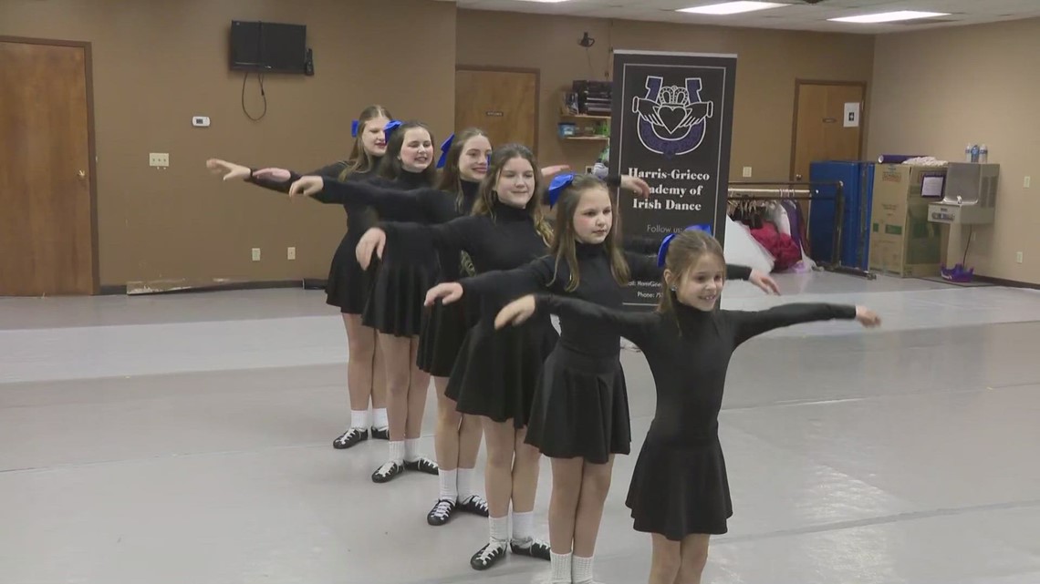 Celebrating St. Patrick's Day with the Harris-Grieco Irish Dancers pt 1