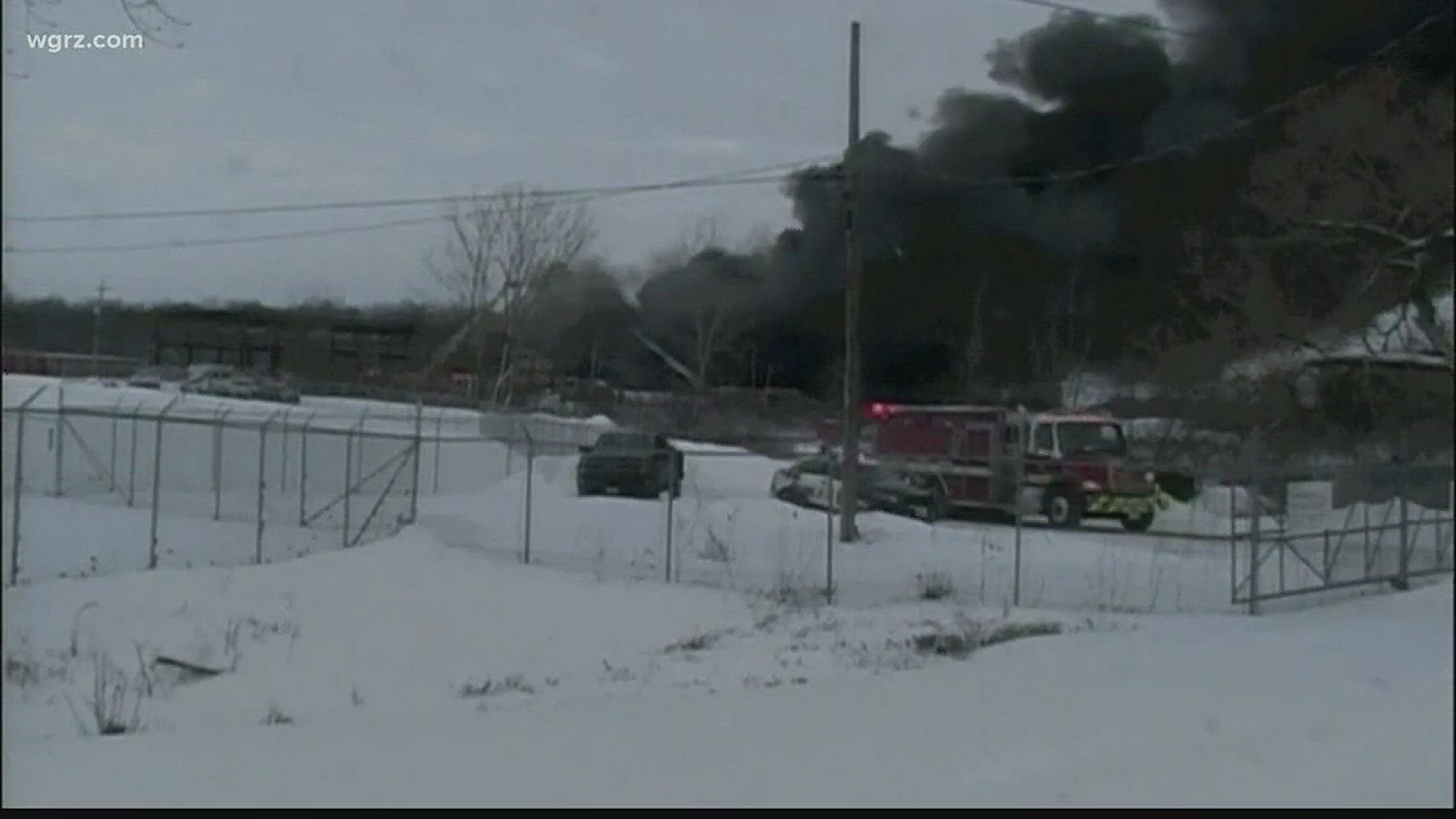 Huge Fire At Port Colborne Warehouse