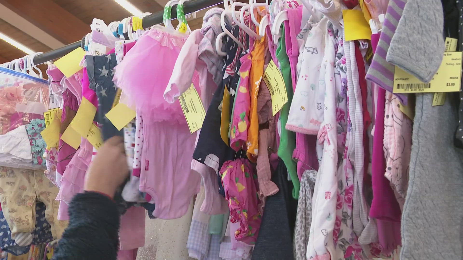 The Mothertime Marketplace family consignment event runs through Sunday at the Hamburg Fairgrounds.