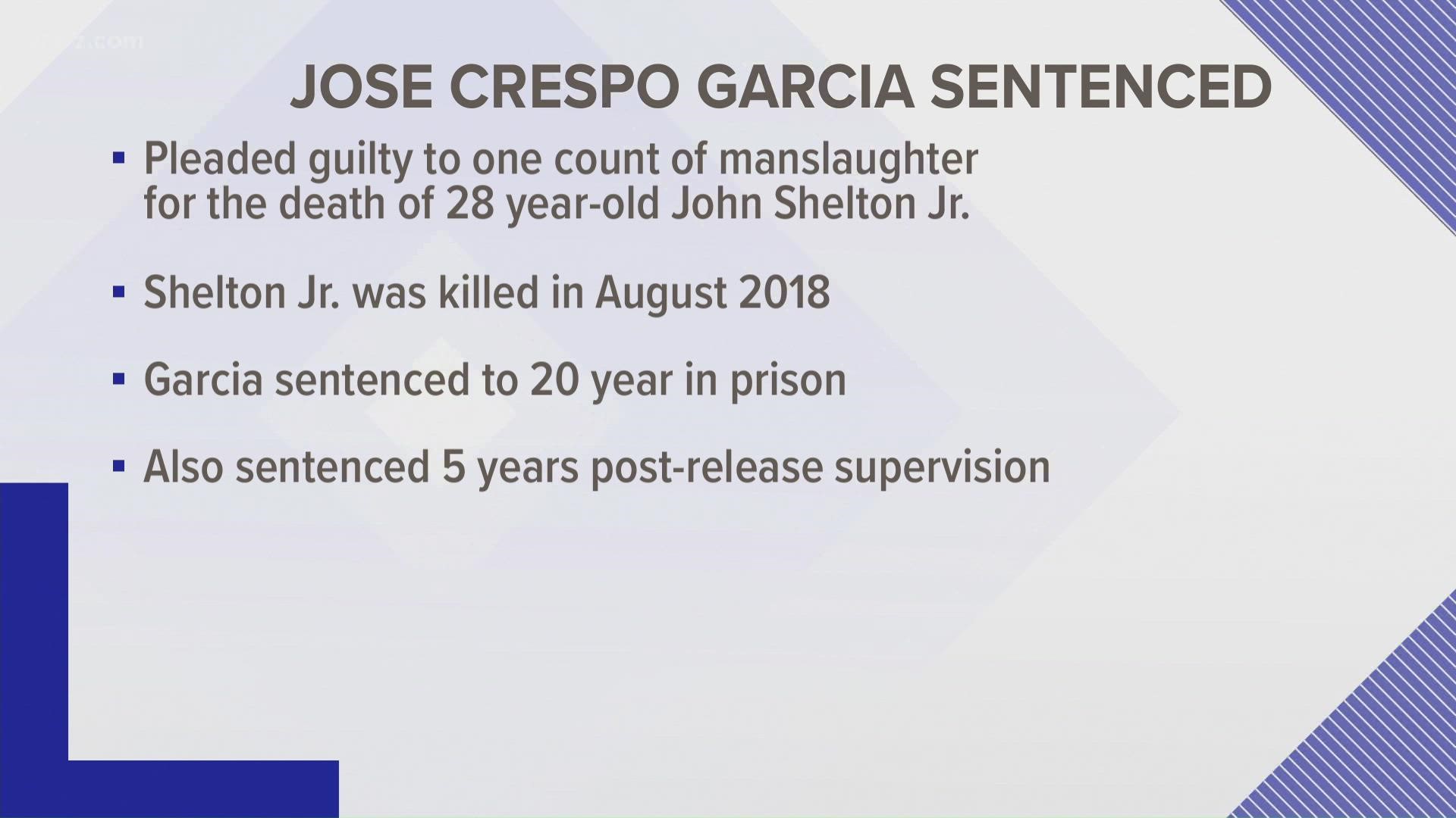 Police say in August of 2018, Jose Crespo Garcia got into an argument with Josh Shelton JR and then shot him.