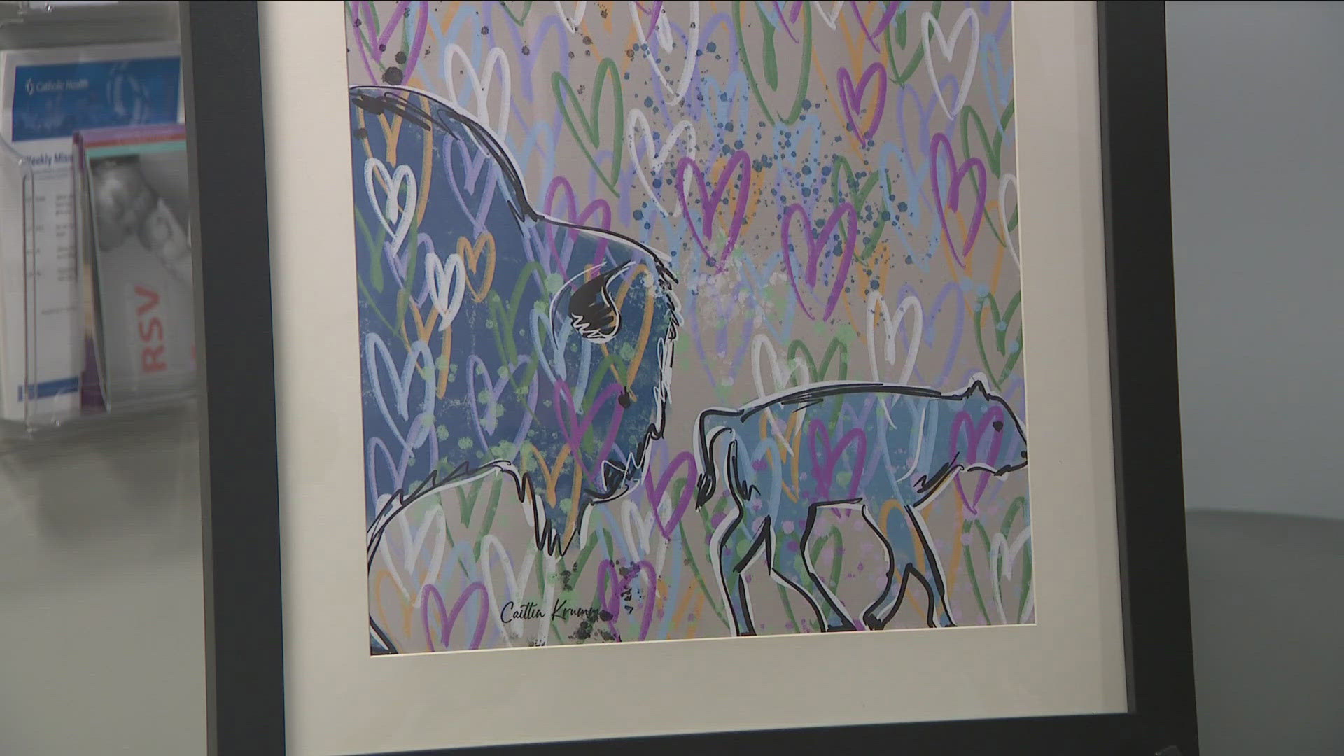 Local artist Caitlin Ring gives back to Sisters Hospital