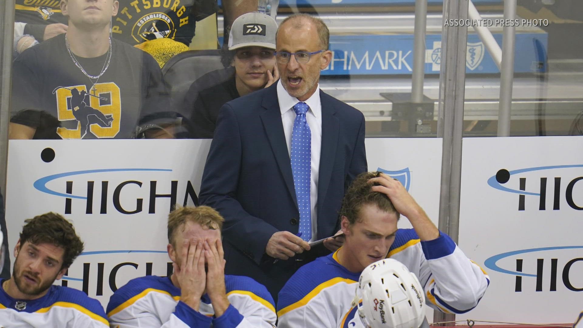 Sabres coach Don Granato tells Julianne Pelusi about his coaching philosophy, why he loves the show Ted Lasso, and what he learned in a fight for his life.