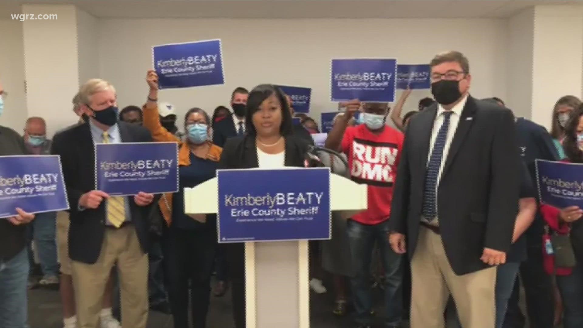 The Erie County Democratic Party endorsed Kim Beaty for sheriff.