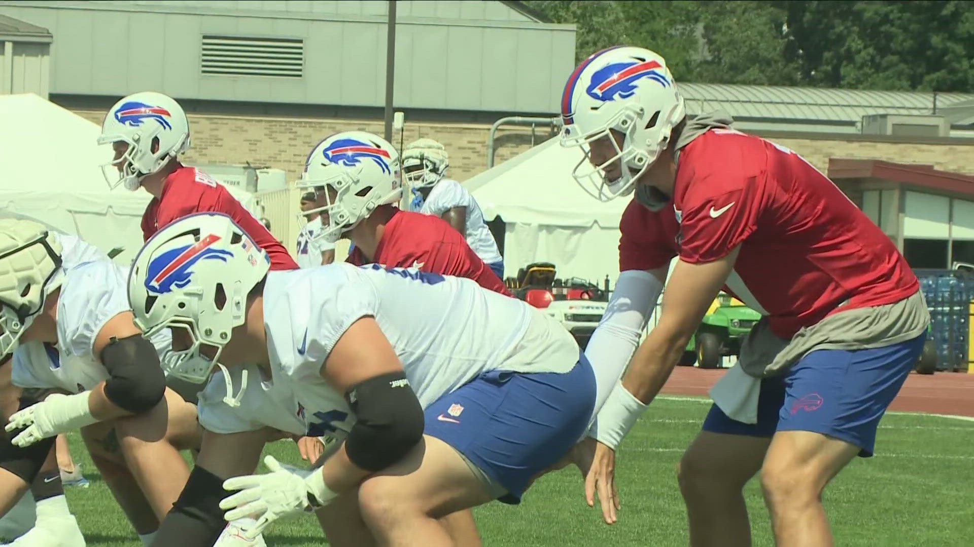 While snap issues have surfaced early, the move back inside earning positive reviews at Bills training camp.