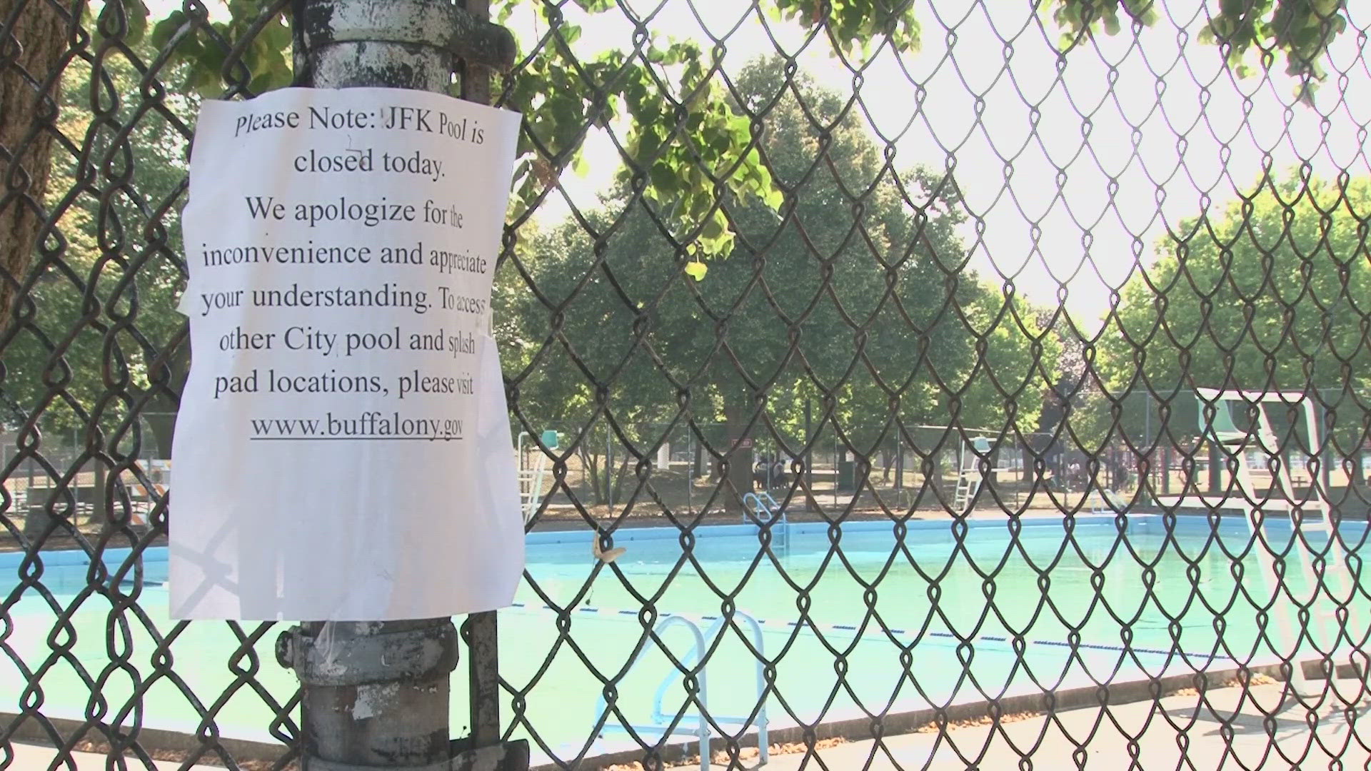 During one of the hottest weeks of the summer, the city of Buffalo has closed the JFK pool due to increasing violence against security and life guards. 