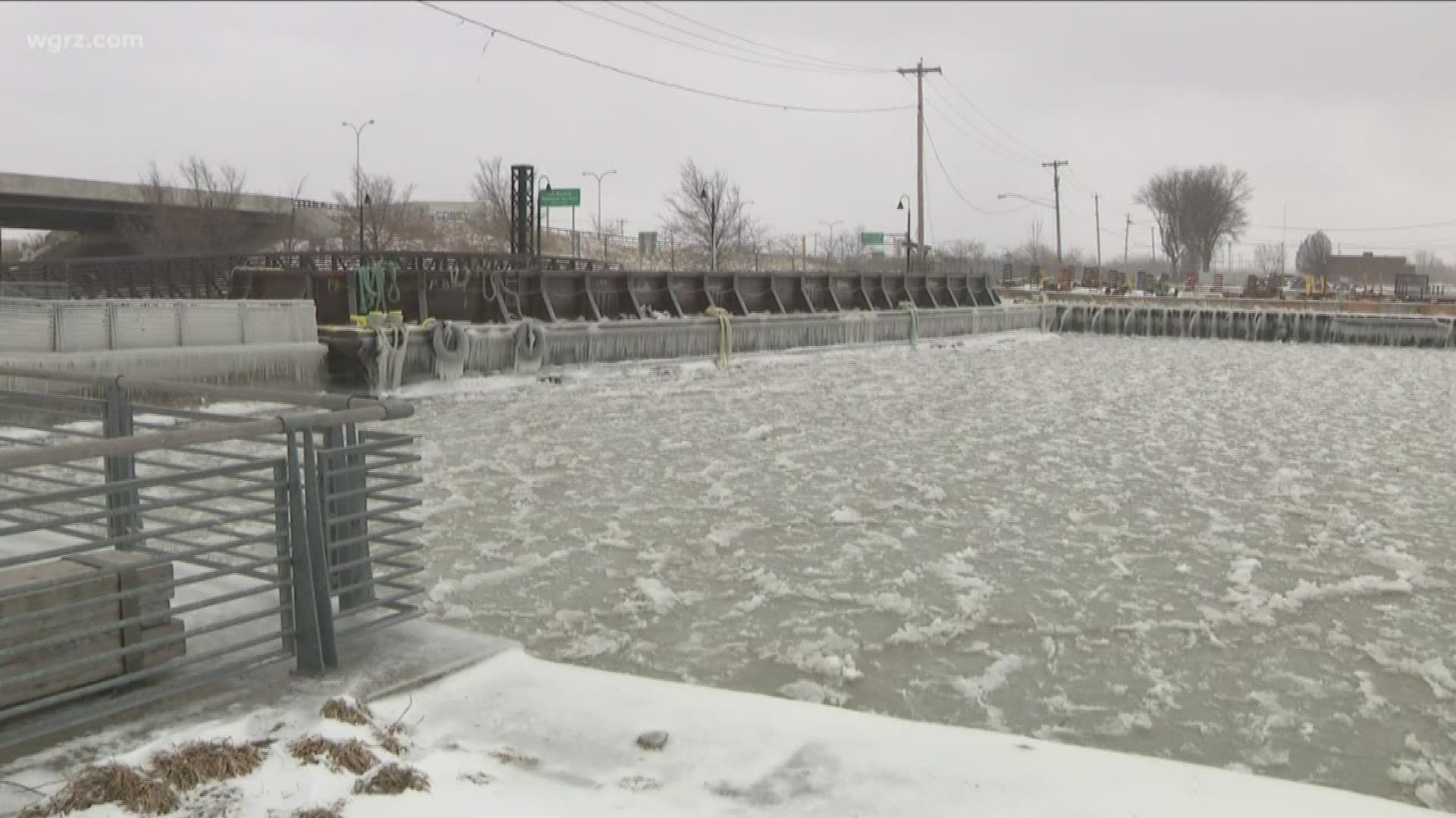 Buffalo Public Works commissioner Michael Finn says a barge came loose off its moorings just before one  then hit the Union Ship canal bridge.