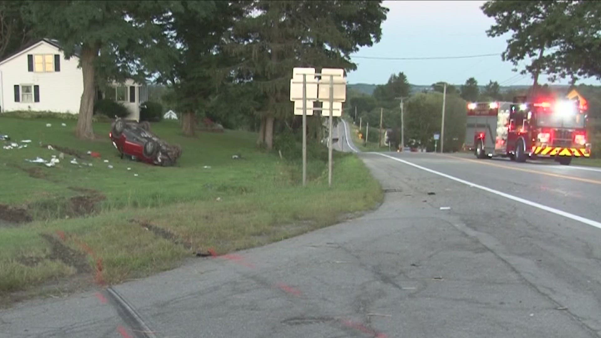 The crash in the Town of Orangeville led to seven people being taken to Erie County Medical Center — three by Mercy Flight helicopter and four by ambulance.