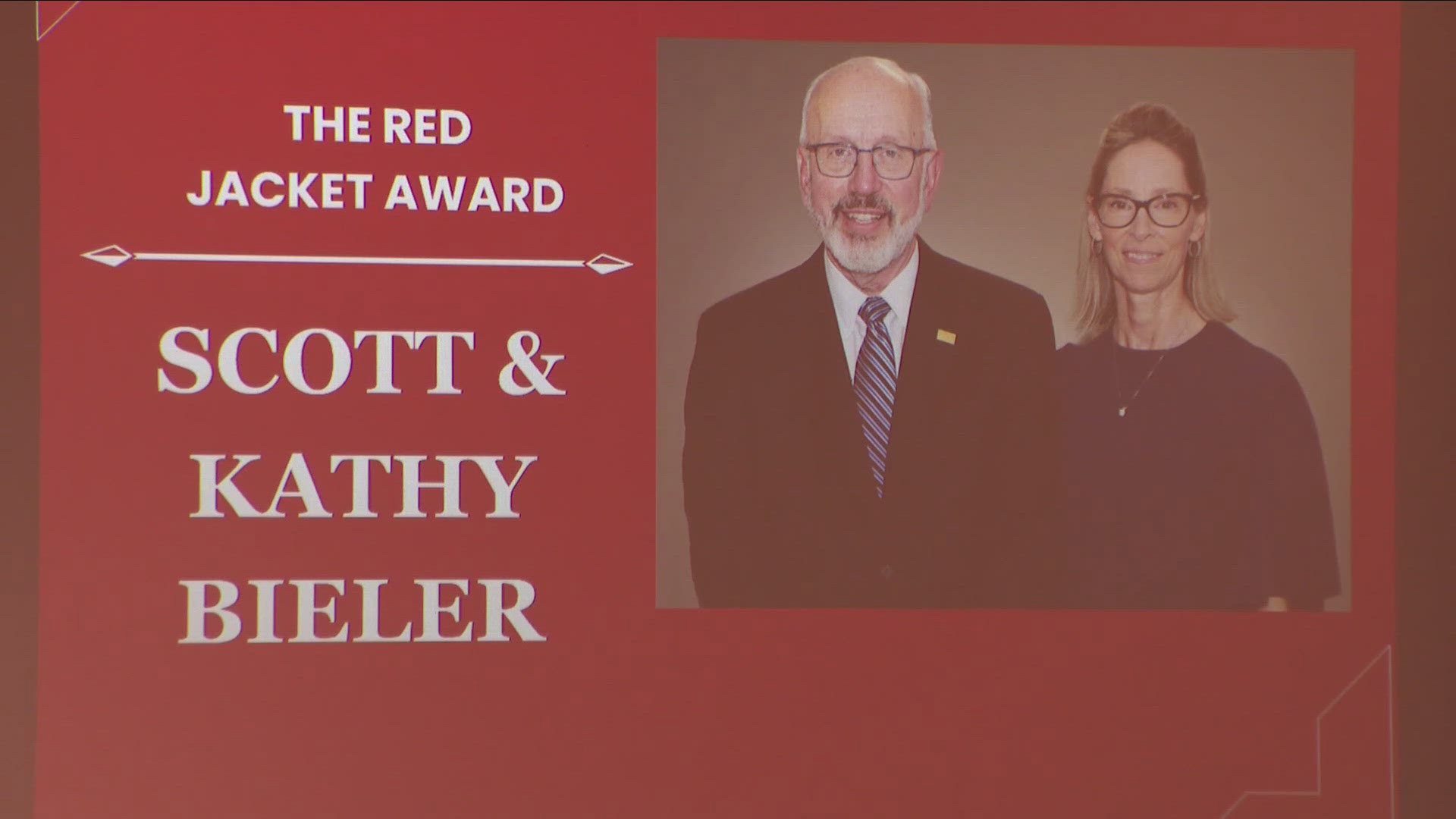 This year's ceremony honors West Herr's Scott Bieler and his wife Kathy.