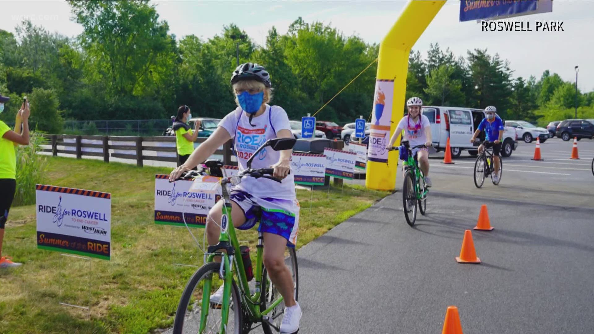 Lori Runk of Lockport challenged herself to hit a major milestone in re-imagined Ride for Roswell event