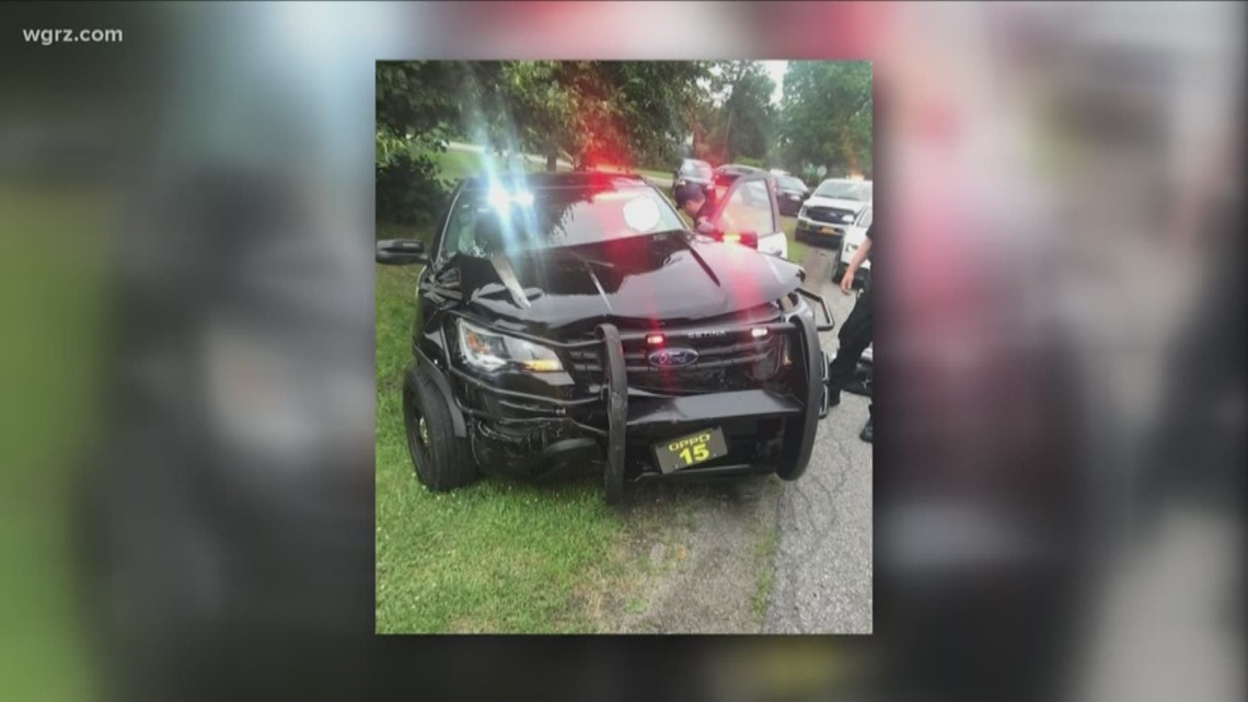 Orchard Park police officer injured in car accident