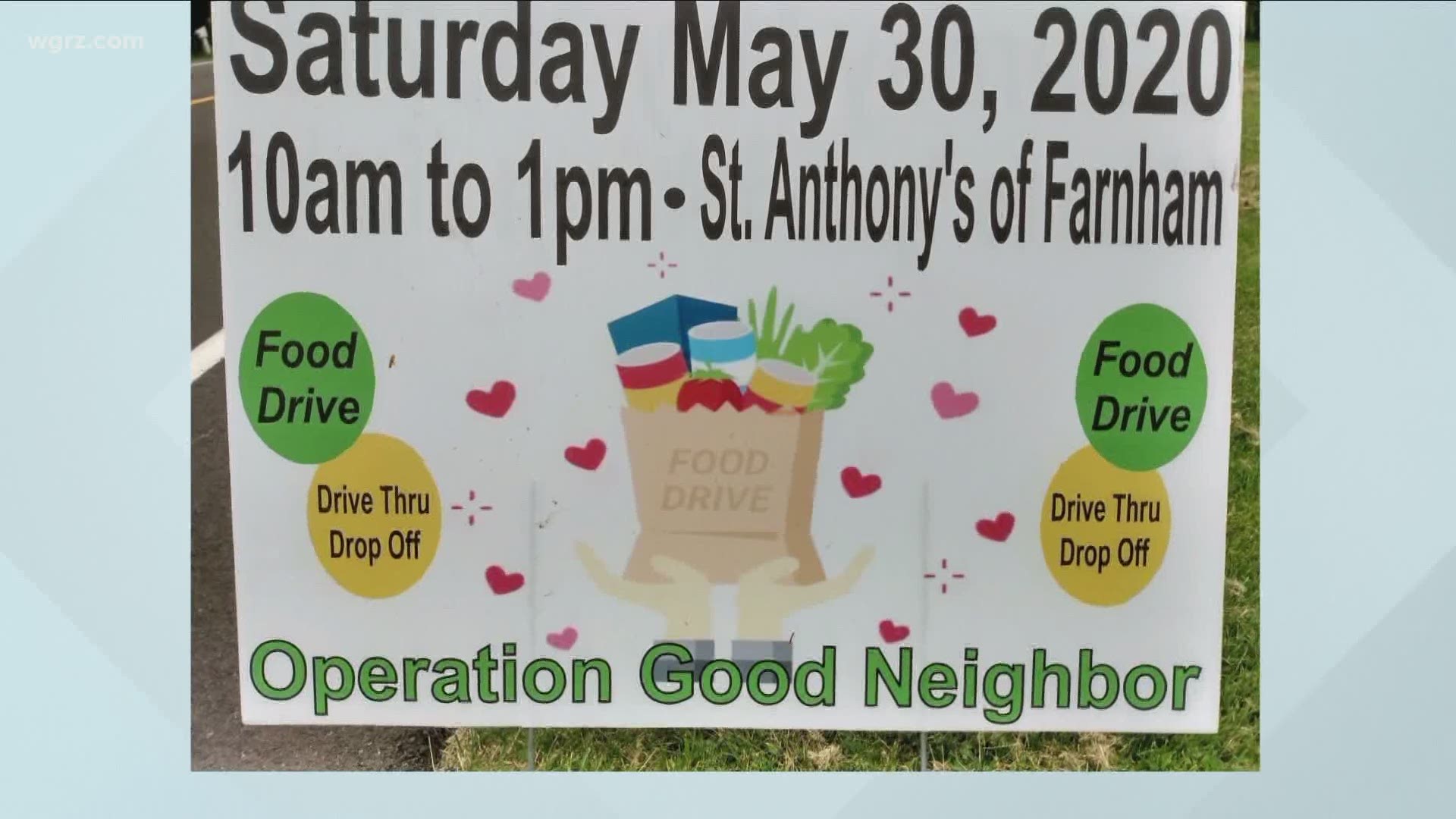 Parishoners will collect food and personal care items on Saturday outside St. Anthony's Church
