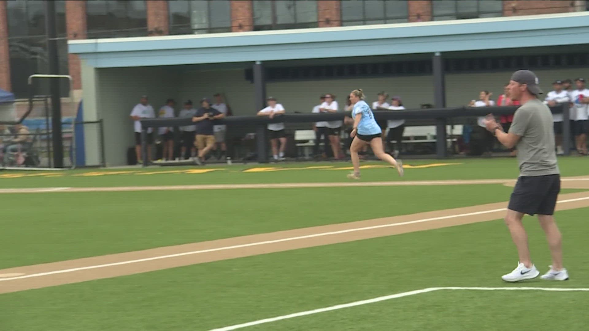 Buffalo police and fire departments squared off in a charity softball match