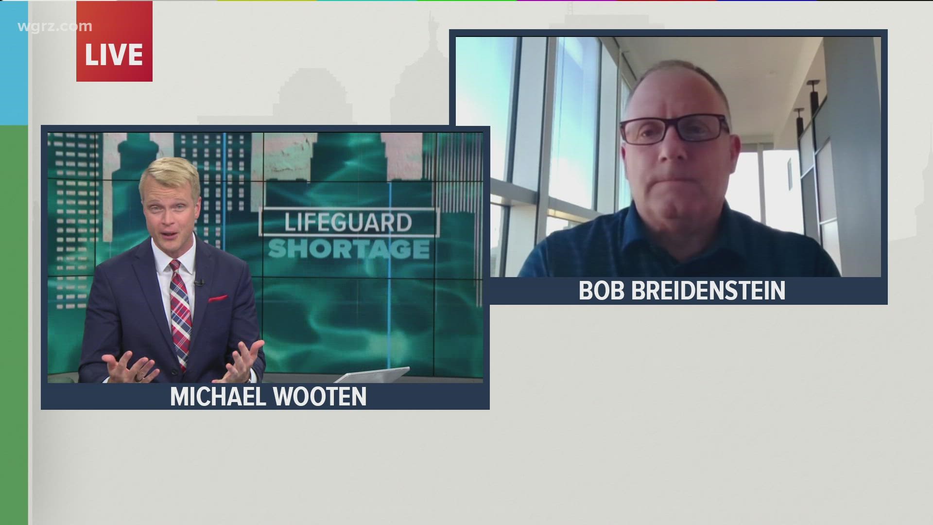 Bob Breidenstein  he sits on the West Seneca town board, joins the Town hall to discuss the shortage of lifeguard