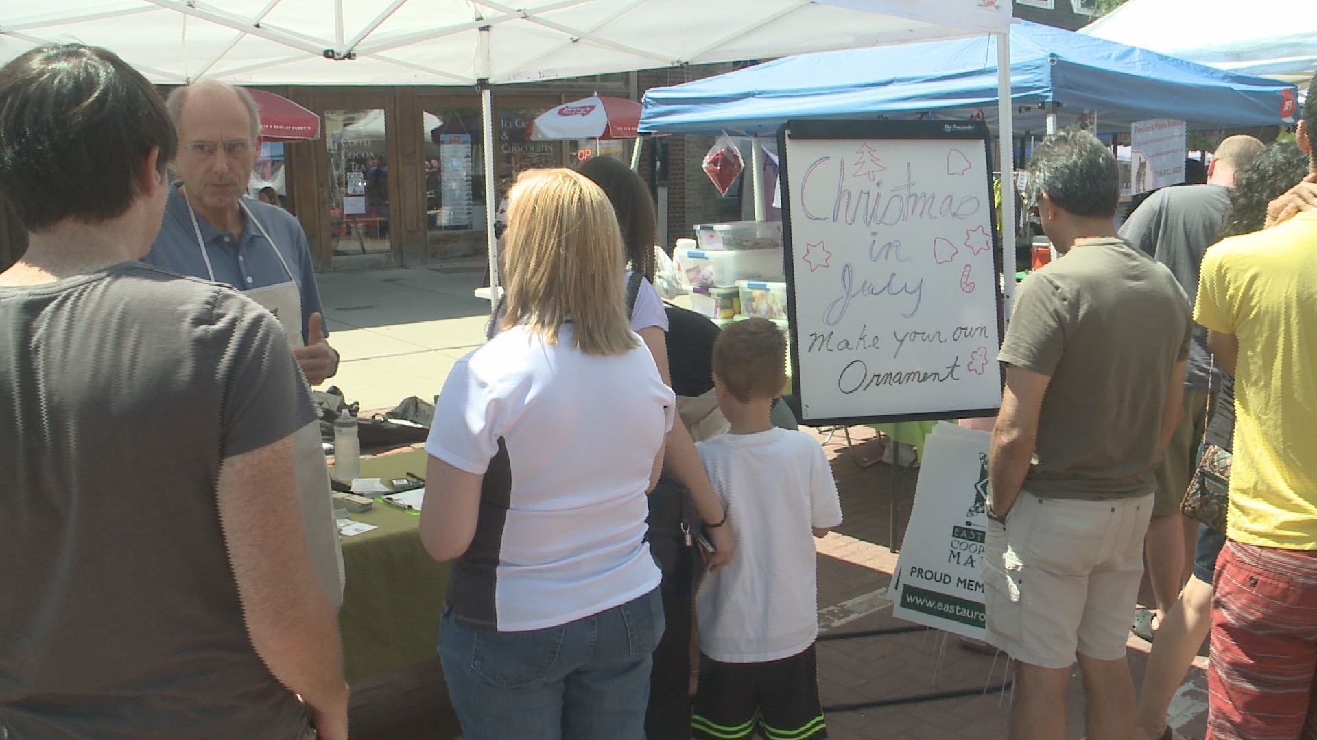 Rain or shine East Aurora's Sidewalk Sale and Street Festival will be