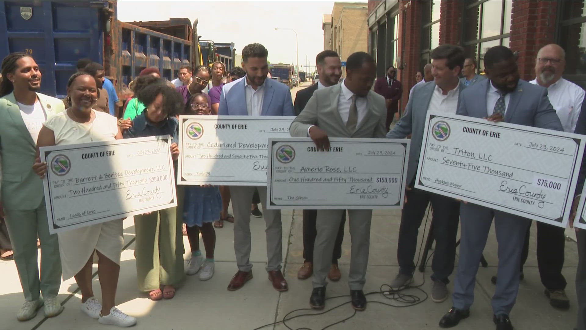 THE FUNDS WILL GO TO THREE DIVERSE AND EMERGING DEVELOPERS... FOR AFFORDABLE HOUSING PROJECTS IN EAST BUFFALO