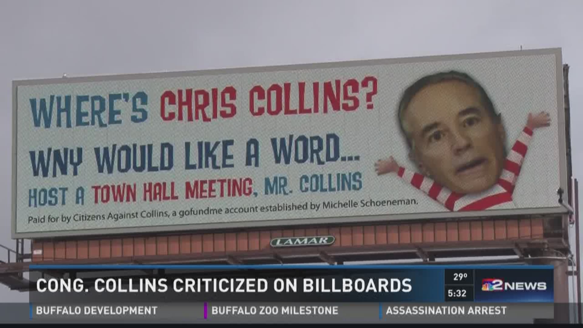 Cong. Collins Criticized On Billboards