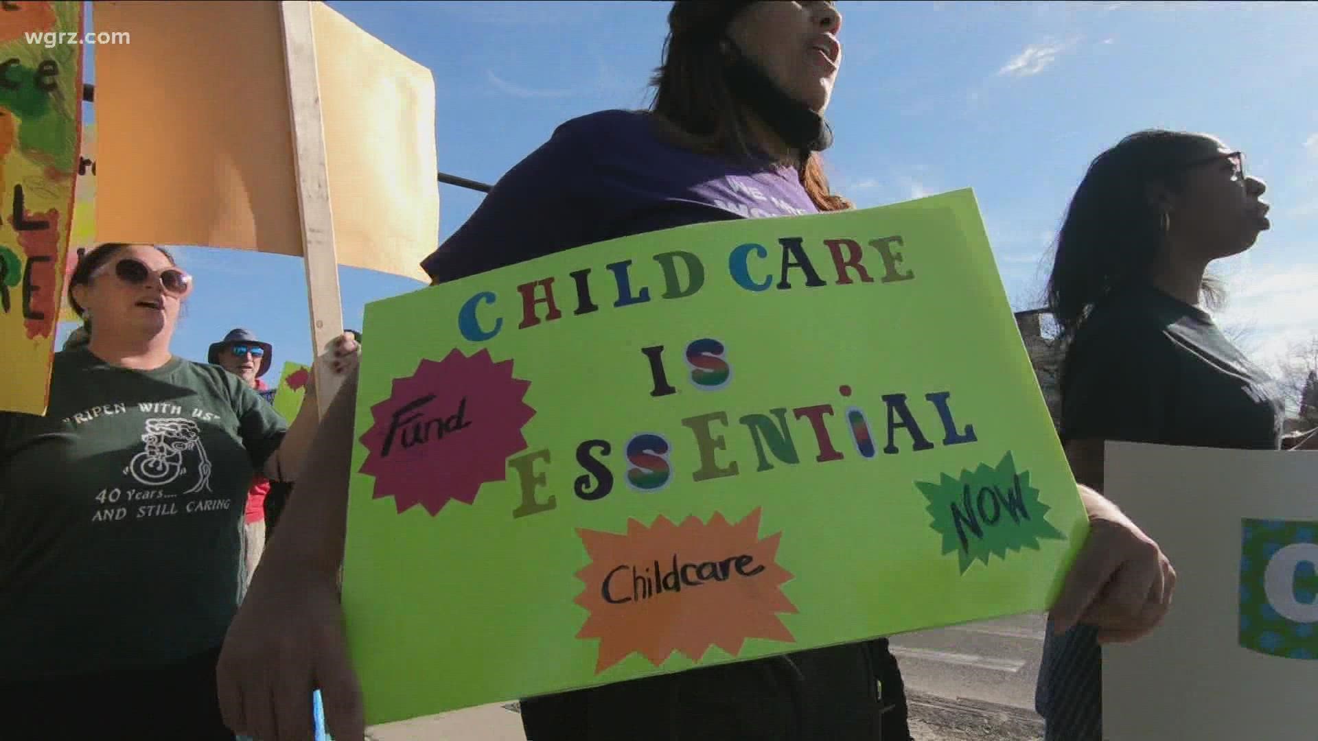 Child care providers are calling for better wages and equity. They are also demanding affordable care for all families.
