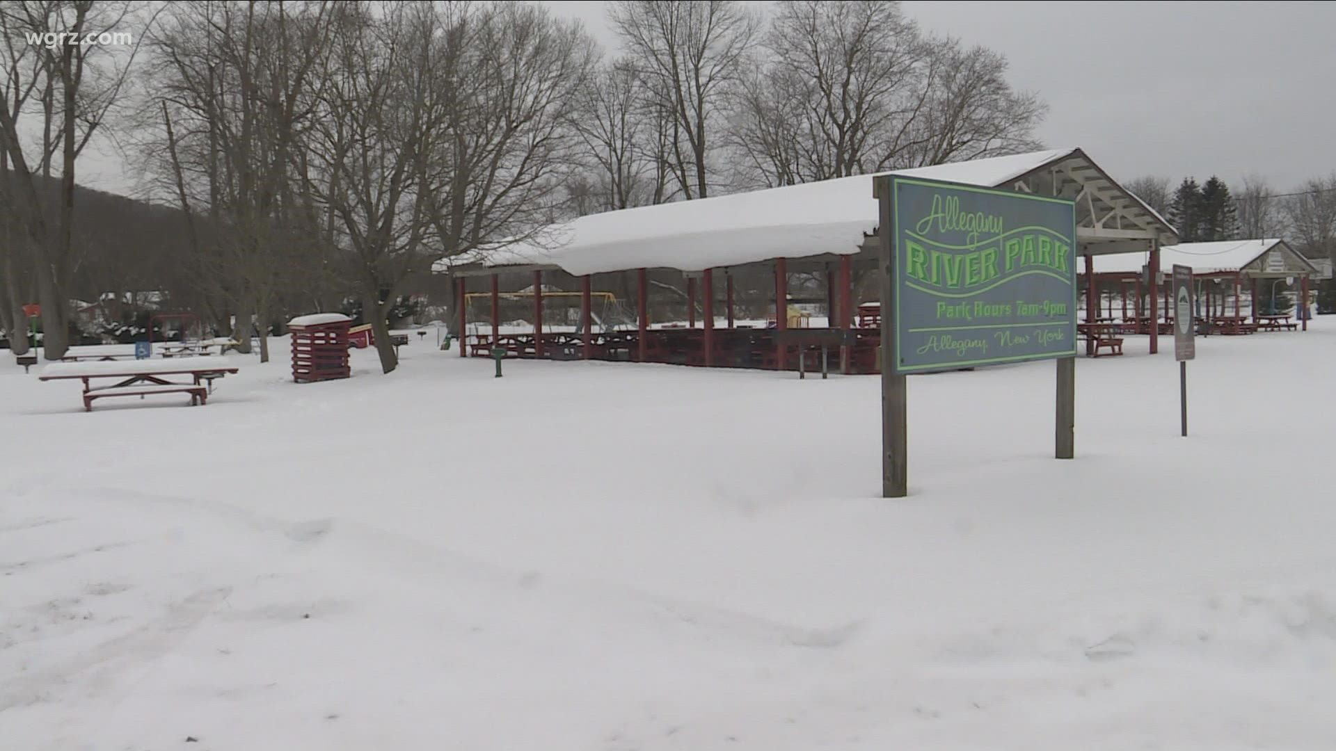 Since 2018, Jhonas Price and his mom have been volunteering their time to help transform this field at Allegany River Park into a skatepark for skateboarders and BMX