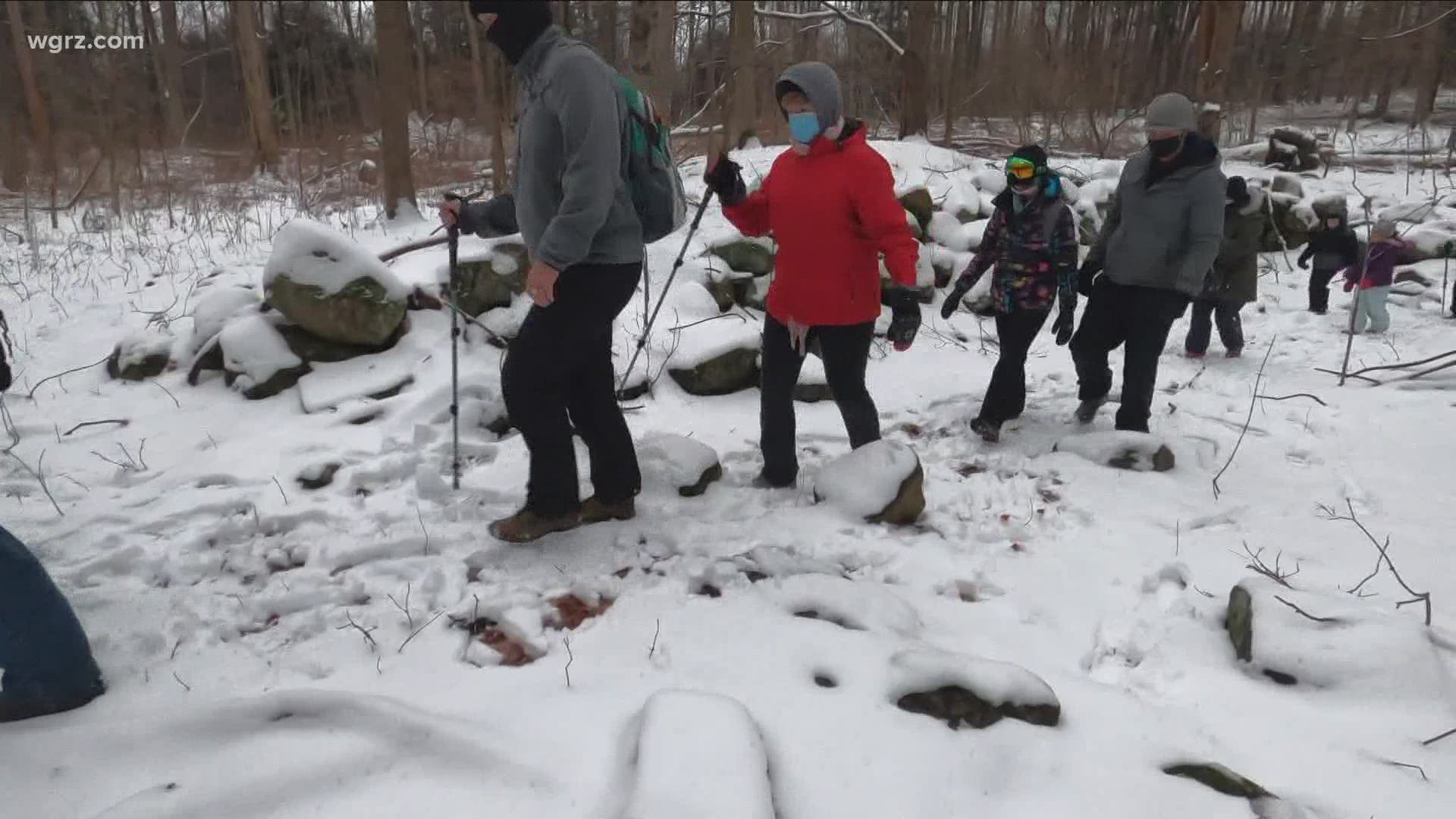 Despite the colder air, many Buffalonians are making an effort to get outside with the Western New York Winter Hiking Challenge.