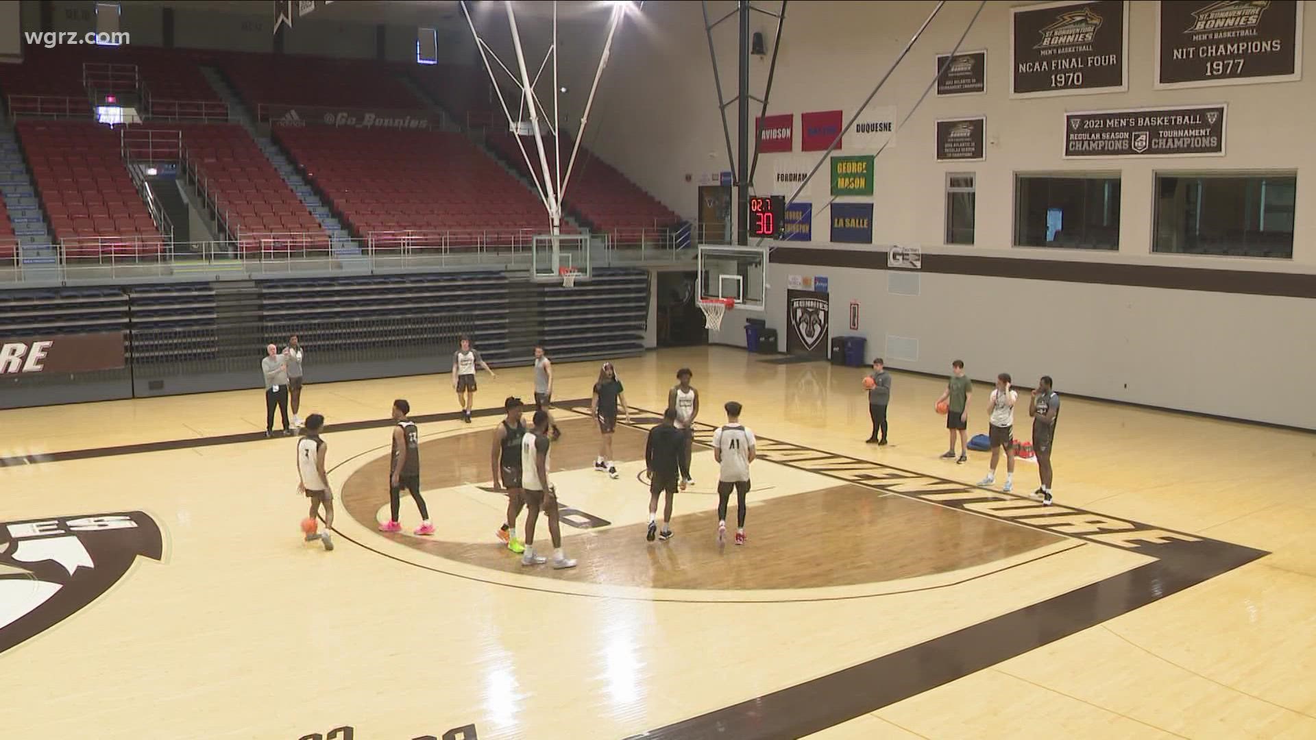 The men's basketball team over at St. Bonaventure will head to Madison Square Garden on Tuesday to take on Xavier.