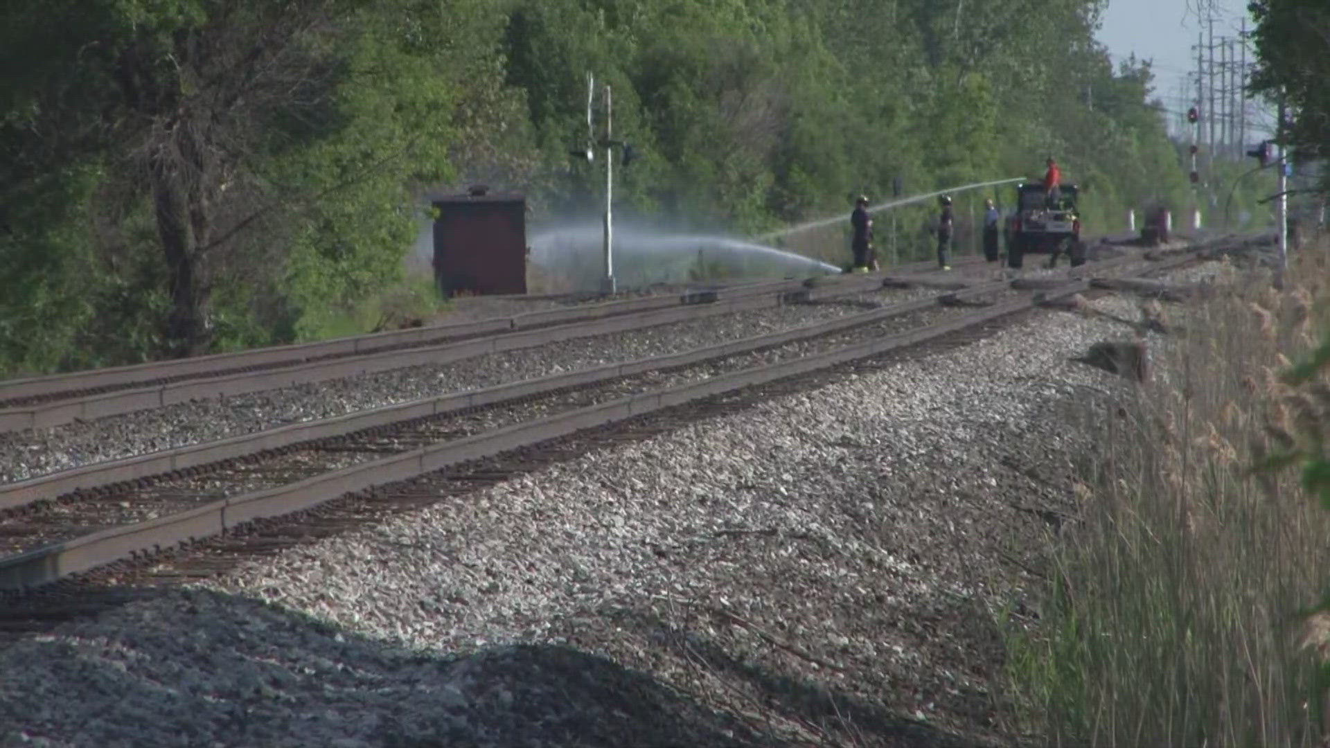 An investigation is underway after first responders were called to combat brush fires along train tracks in the City of Buffalo and surrounding areas.