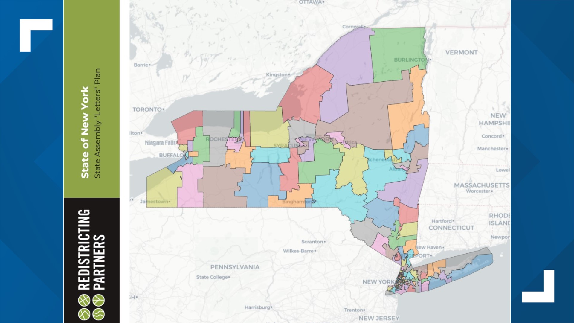 2 maps for potential U.S. congressional districts in New York revealed