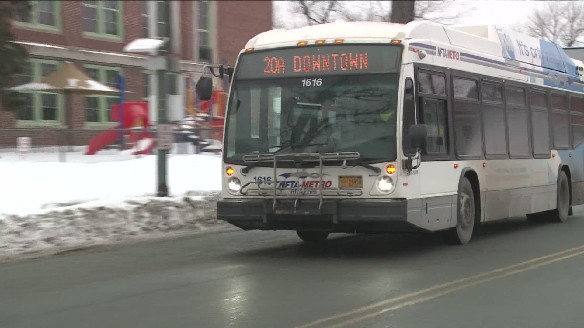 NFTA busses and the metro rail to resume this morning