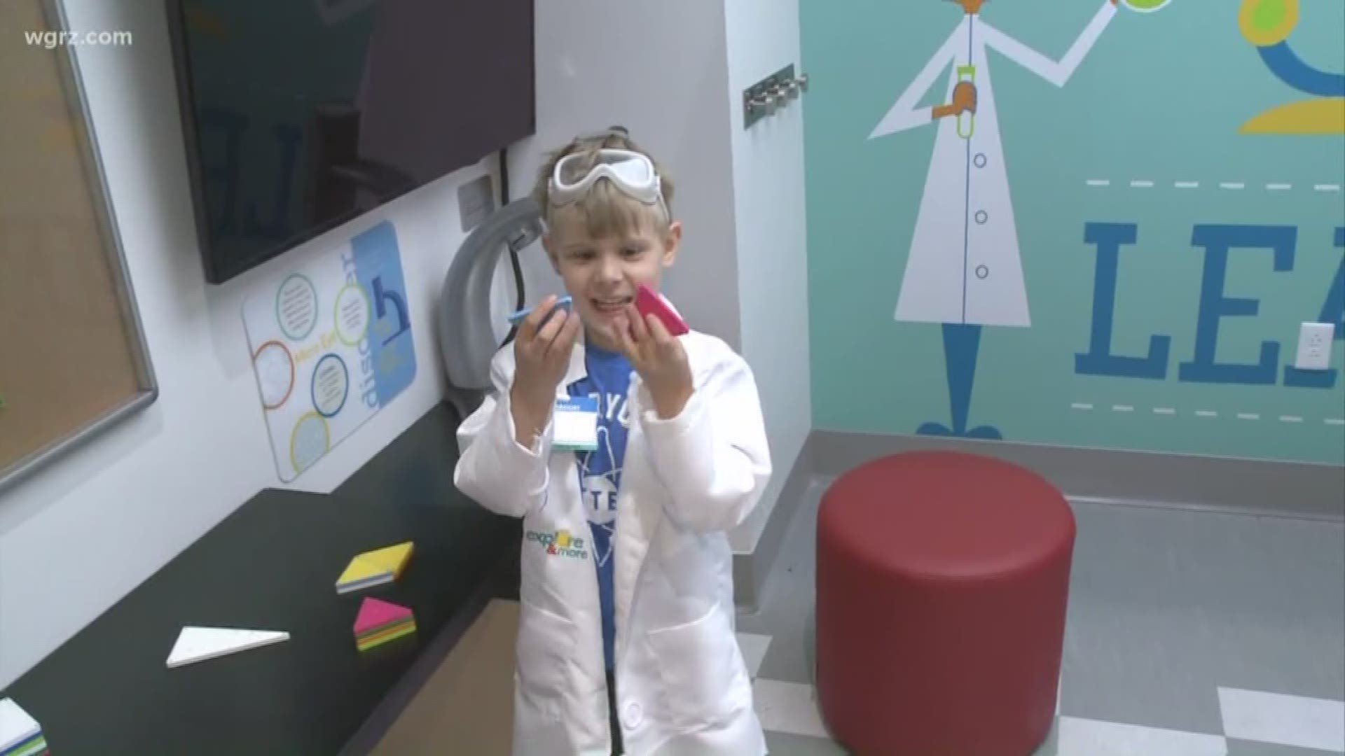 The Learning, Caring, Healing Exhibit is modeled after Oishei Children's Hospital. Here, kids explore medical innovation.