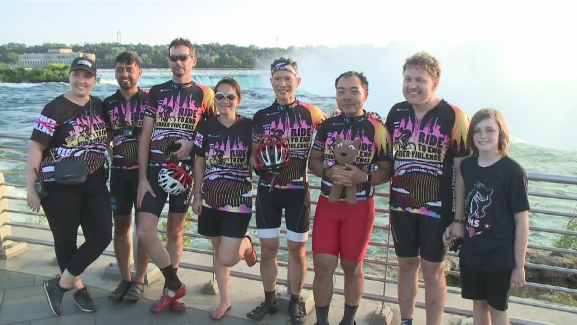 Cyclists ride across the state to end gender violence