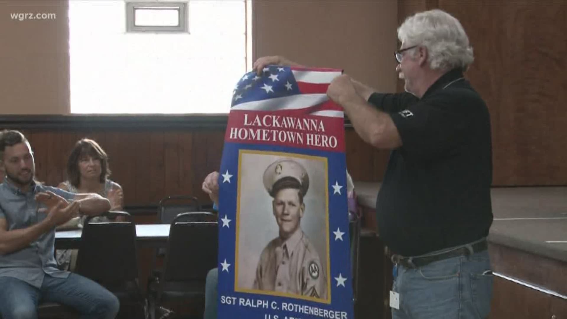 Lackawanna added 63 more banners to its "hometown heroes" collection during a ceremony tonight.
