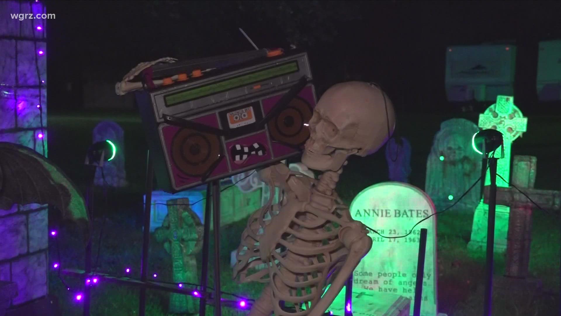 One Lockport man decorated his house and others on Crosby Avenue to give Western New Yorkers a scare this October.