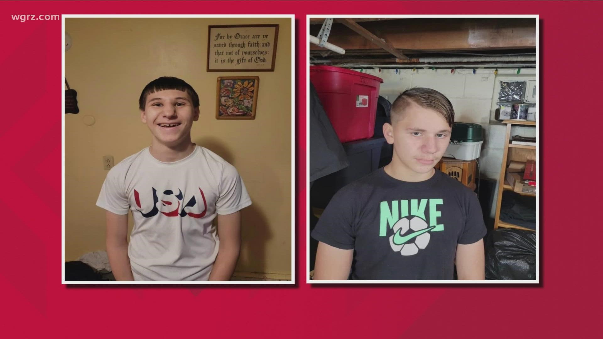 Police say Jeremy and Austin Kamuda were found at home Wednesday night.