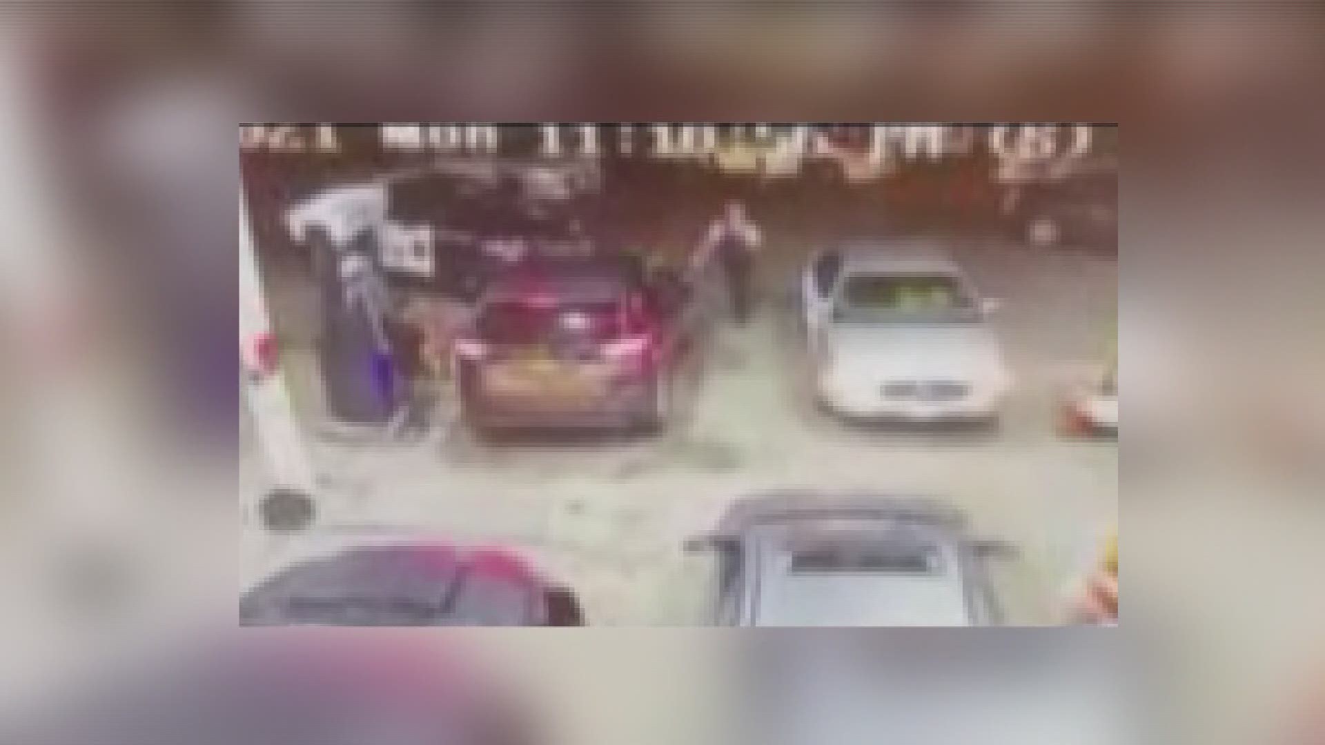 Surveillance video catches a Buffalo Police lieutenant being dragged while investigating stolen vehicle