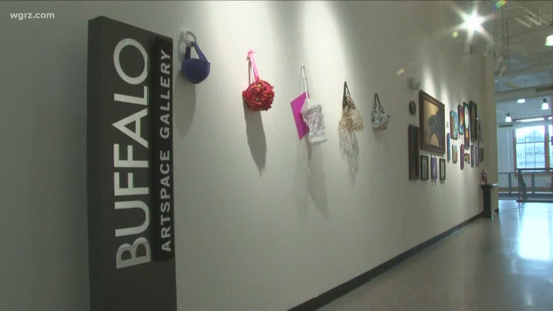 The bra purse creations will be hung in Artspace Buffalo's gallery on Main Street during the month of September and then auctioned off for charity.
