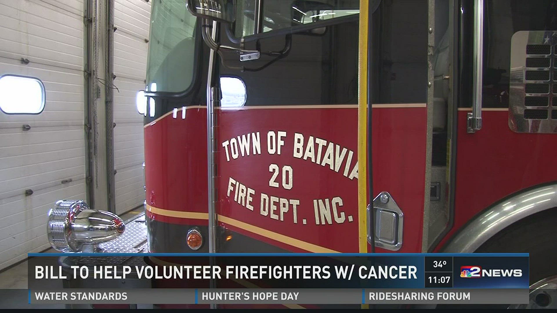 BILL TO HELP VOLUNTEER FIREFIGHTERS WITH CANCER