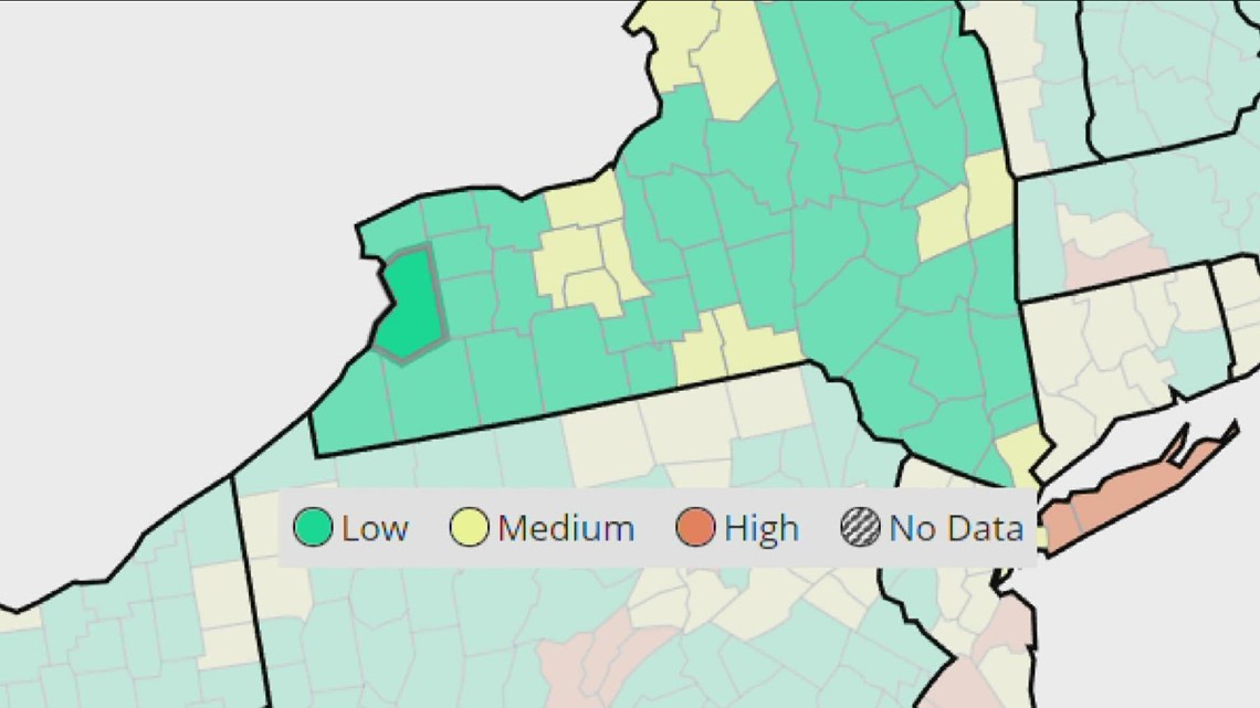 All WNY Counties In Low Covid Risk Category