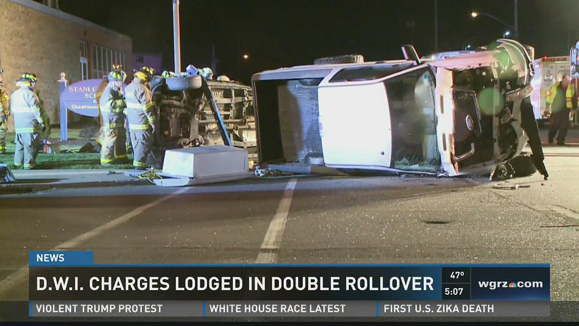 D.W.I. Charges Lodged In Double Rollover