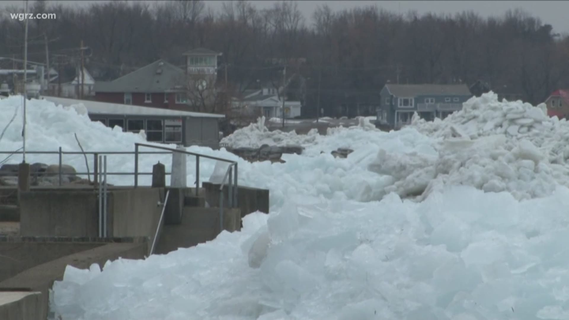 ice breakers have been patrolling the area today, helping to keep that ice from jamming