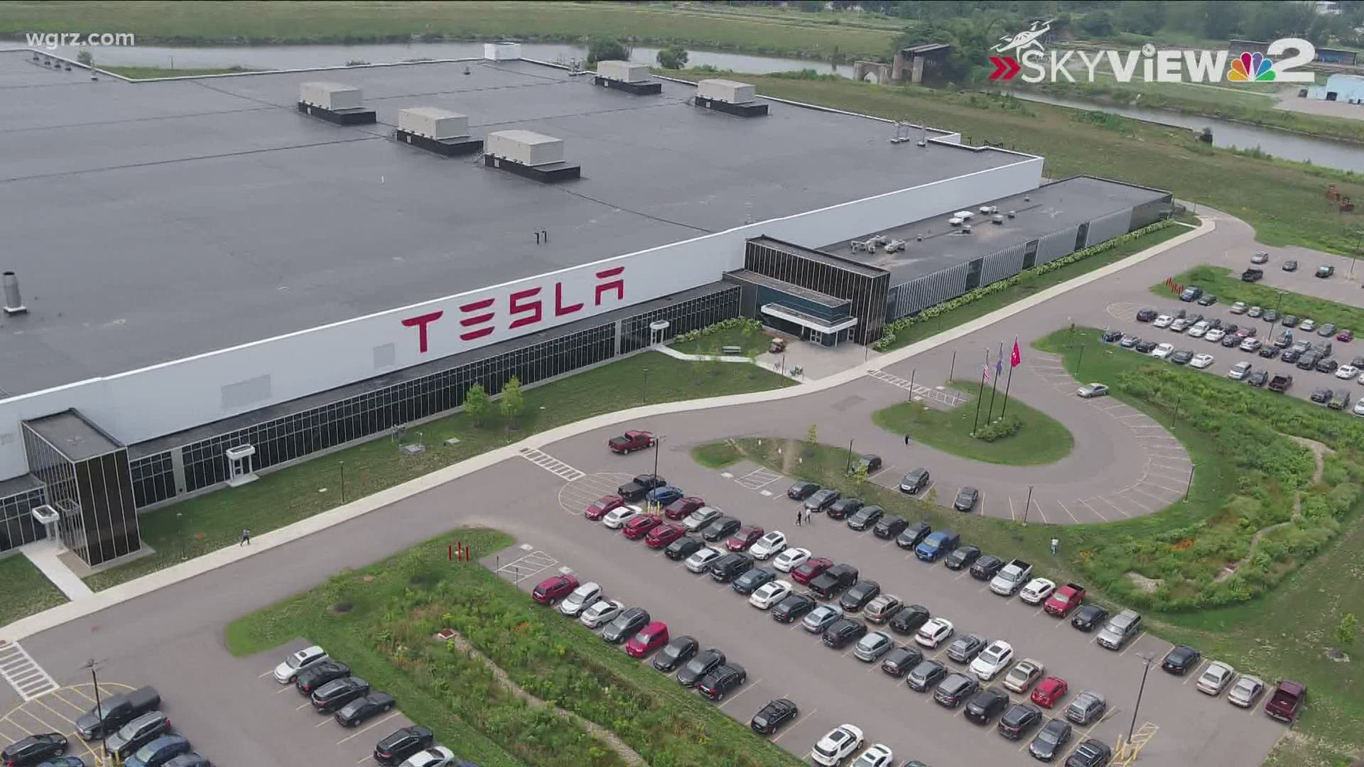 Tesla's south Buffalo plant is back open, but with fewer employees.