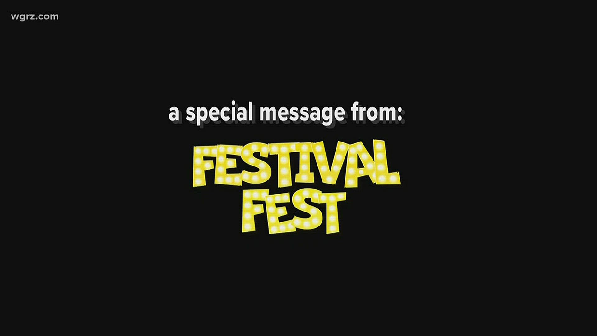 A special message from Festival Fest